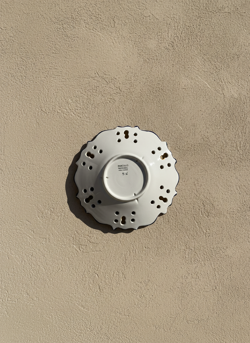 Assiette murale décorative Portugal Fleur 25 cm