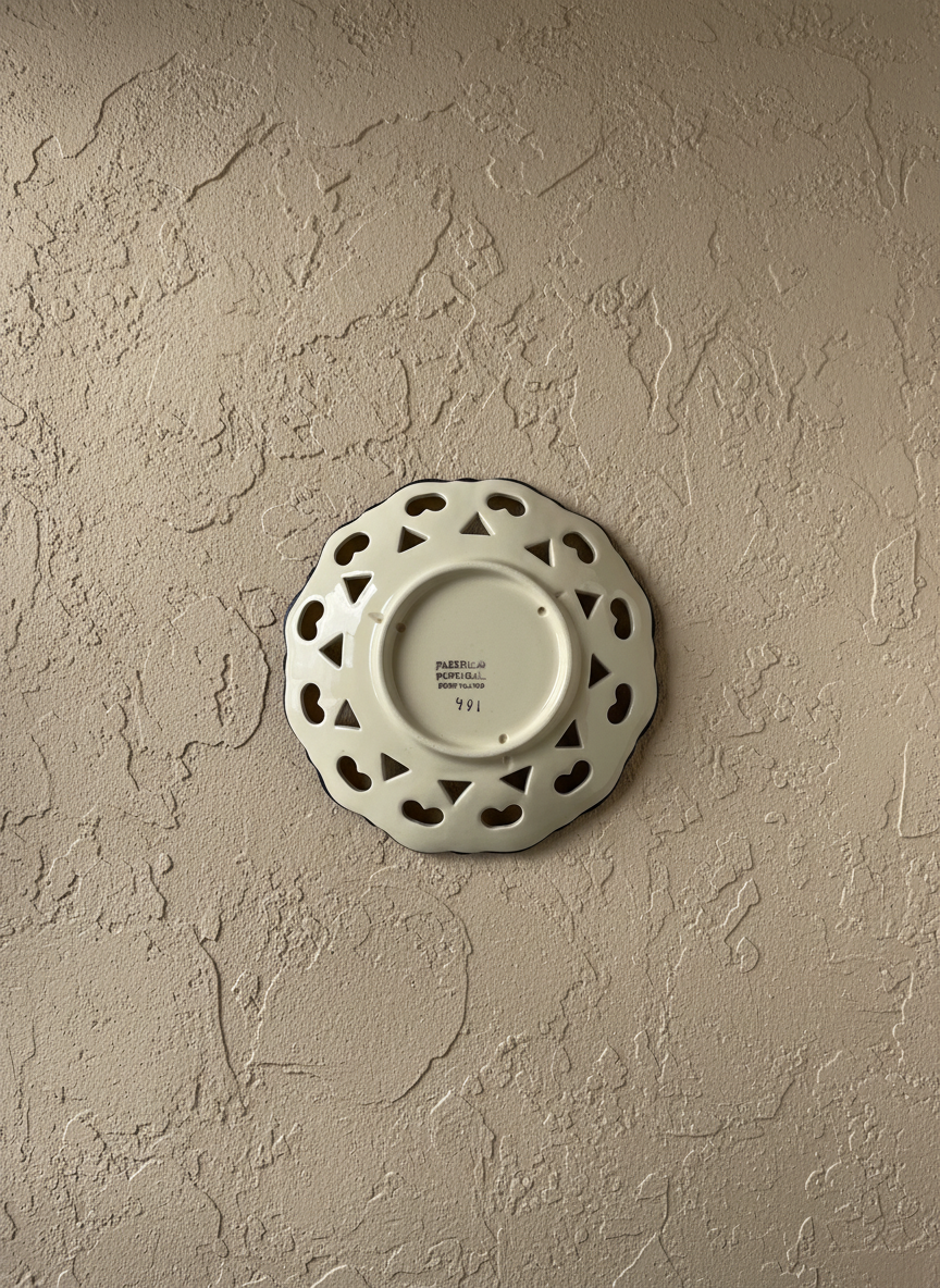 Assiette décorative Portugal Fleur 18 cm 