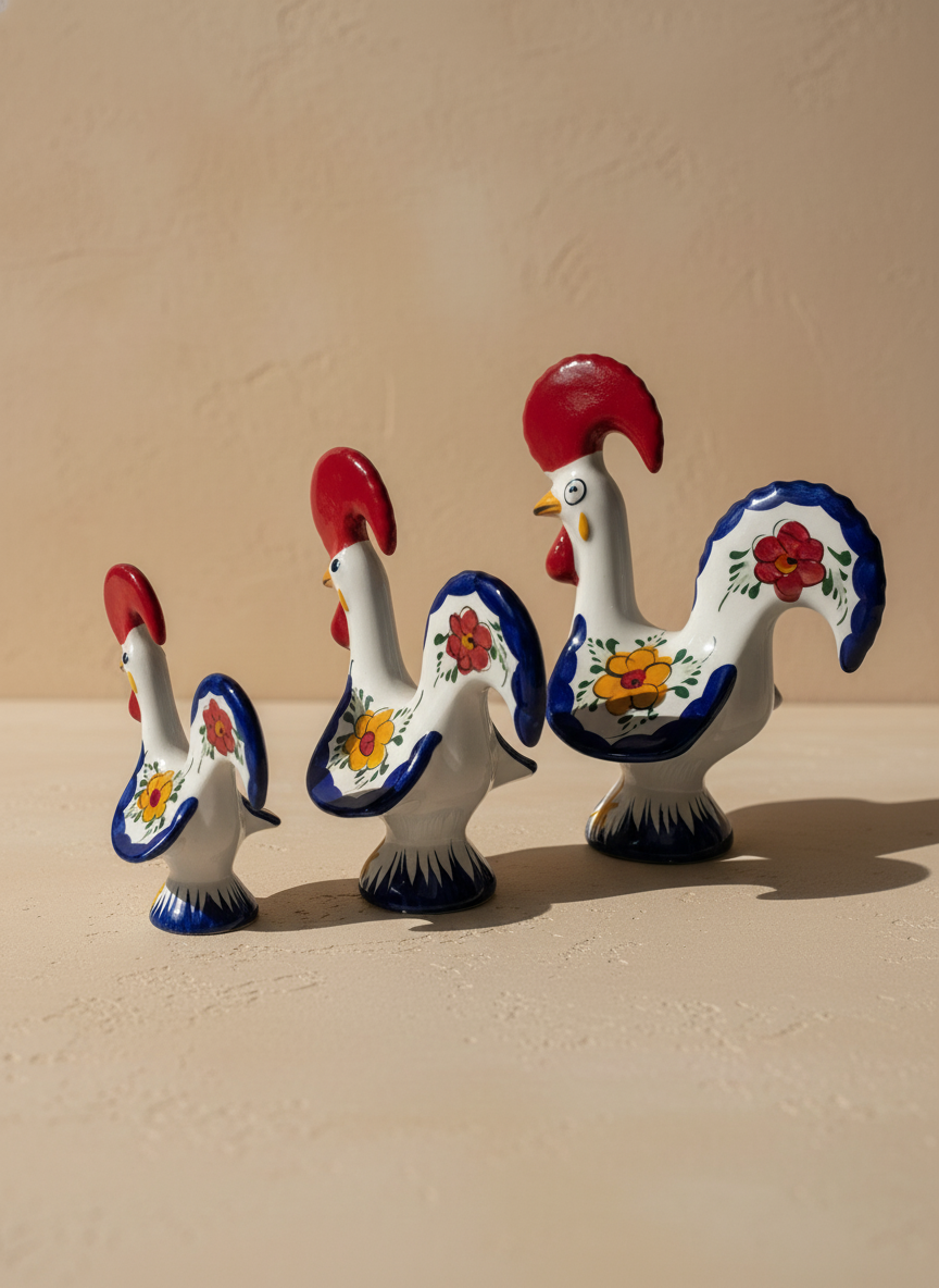 Barcelos Coq Portugal Fleur (3 tailles) 