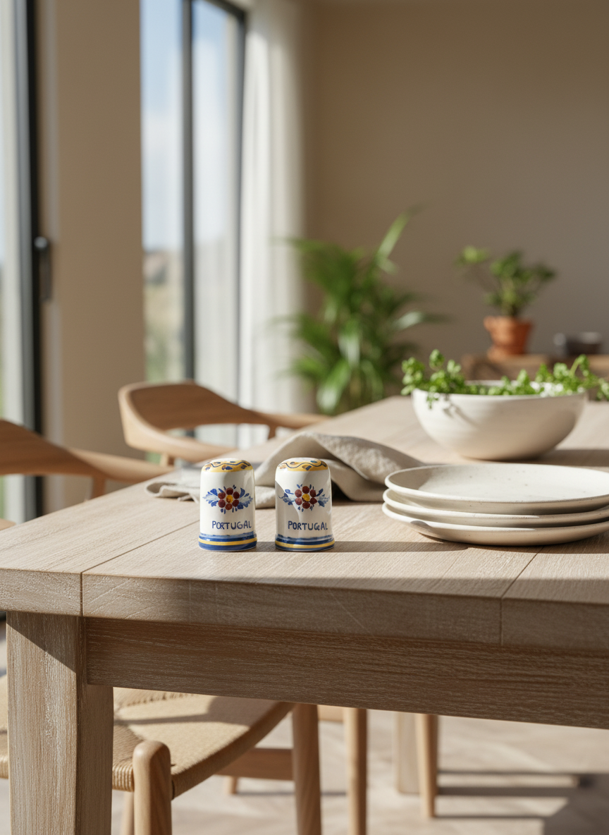 Ensemble sel et poivre Portugal Fleur 