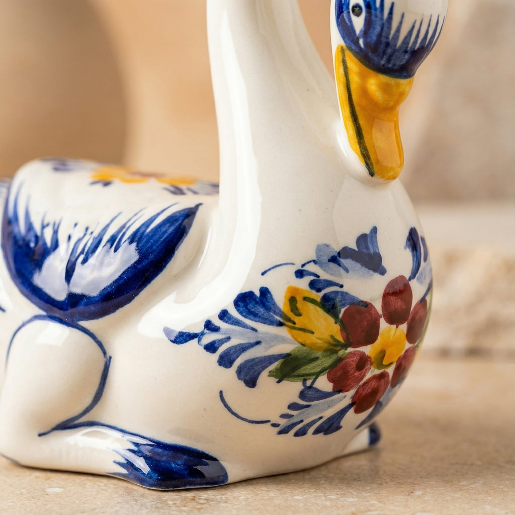 Figurine d'oie Portugal Fleur 