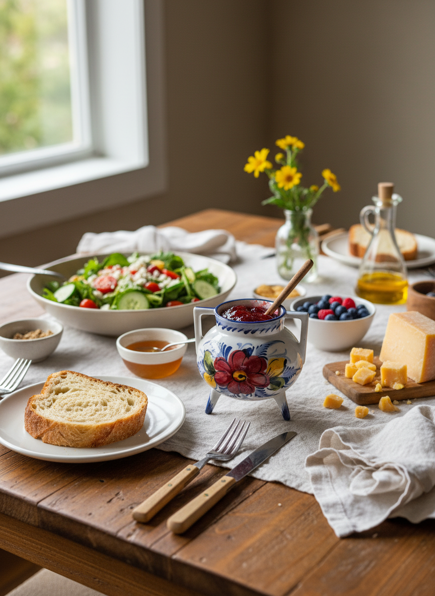 Sucrier avec couvercle Portugal Flower