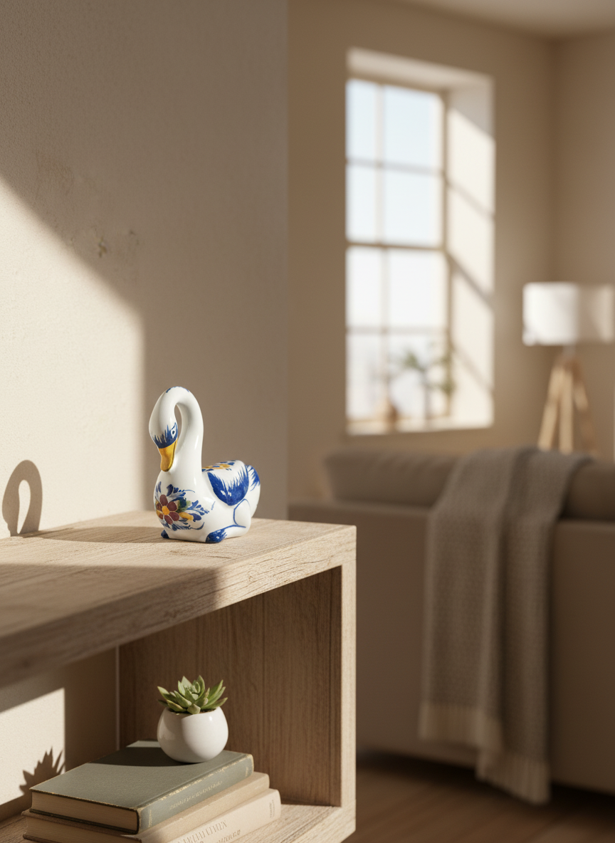 Figurine d'oie Portugal Fleur 