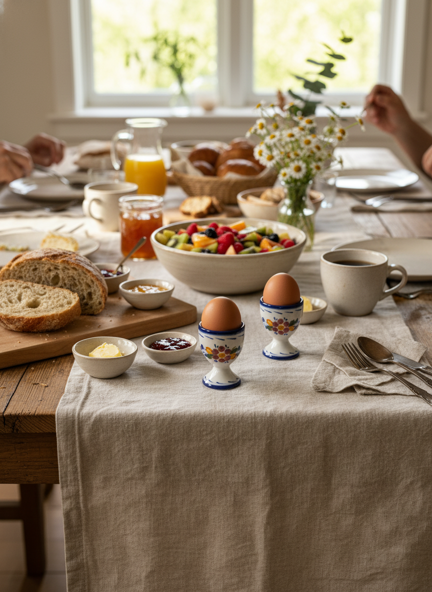 Egg Cup Portugal Flower