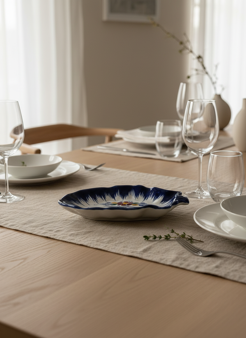 Leaf Dish Portugal Flower