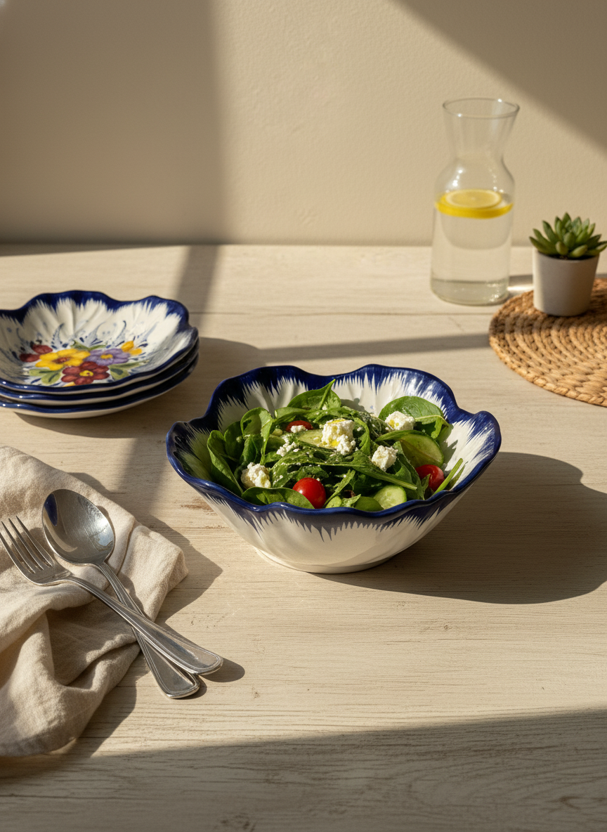 Salad Bowl Portugal Flower 26 cm