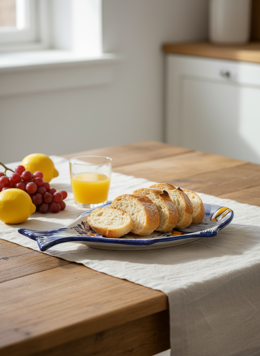 Assiette à poisson Portugal Fleur (2 tailles) 