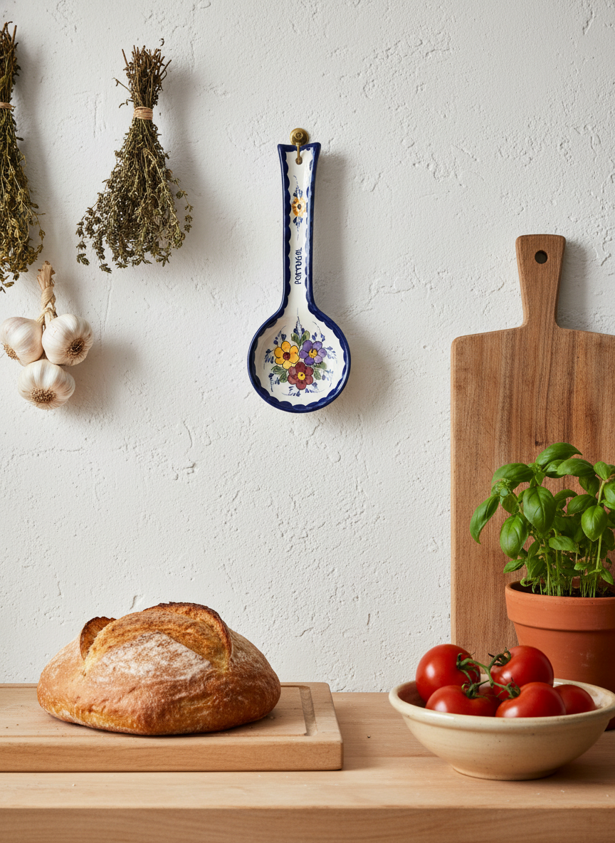 Spoon Rest Large Portugal Flower