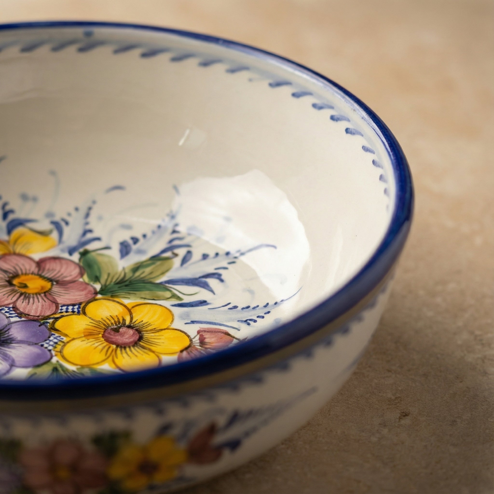 Large Bowl Portugal Flower 27 cm