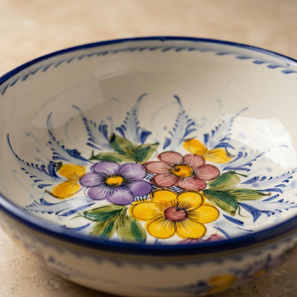 Large Bowl Portugal Flower 27 cm