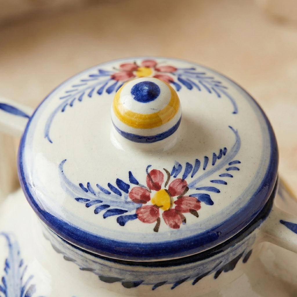 Sucrier avec couvercle Portugal Flower