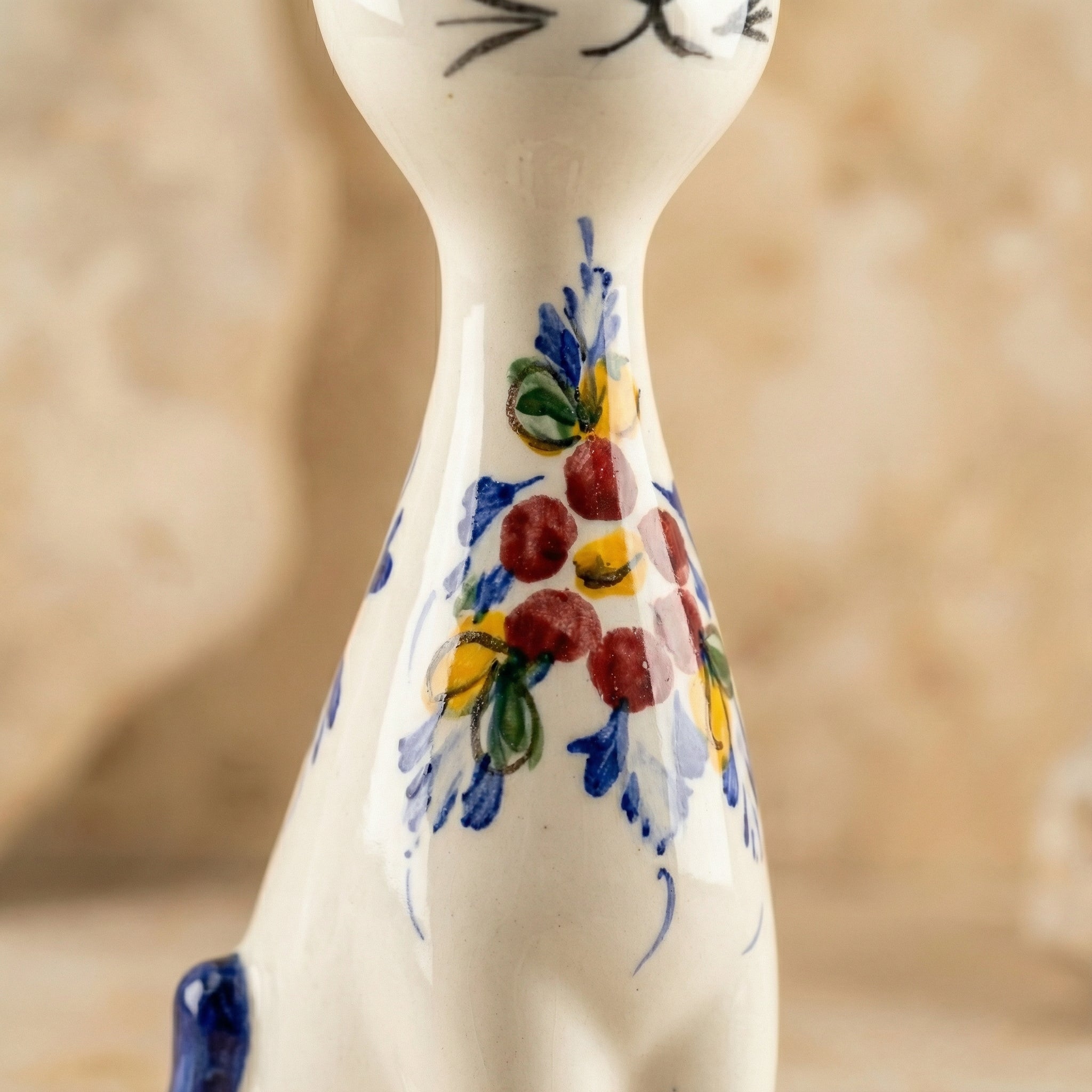 Figurine de chat Portugal Fleur 