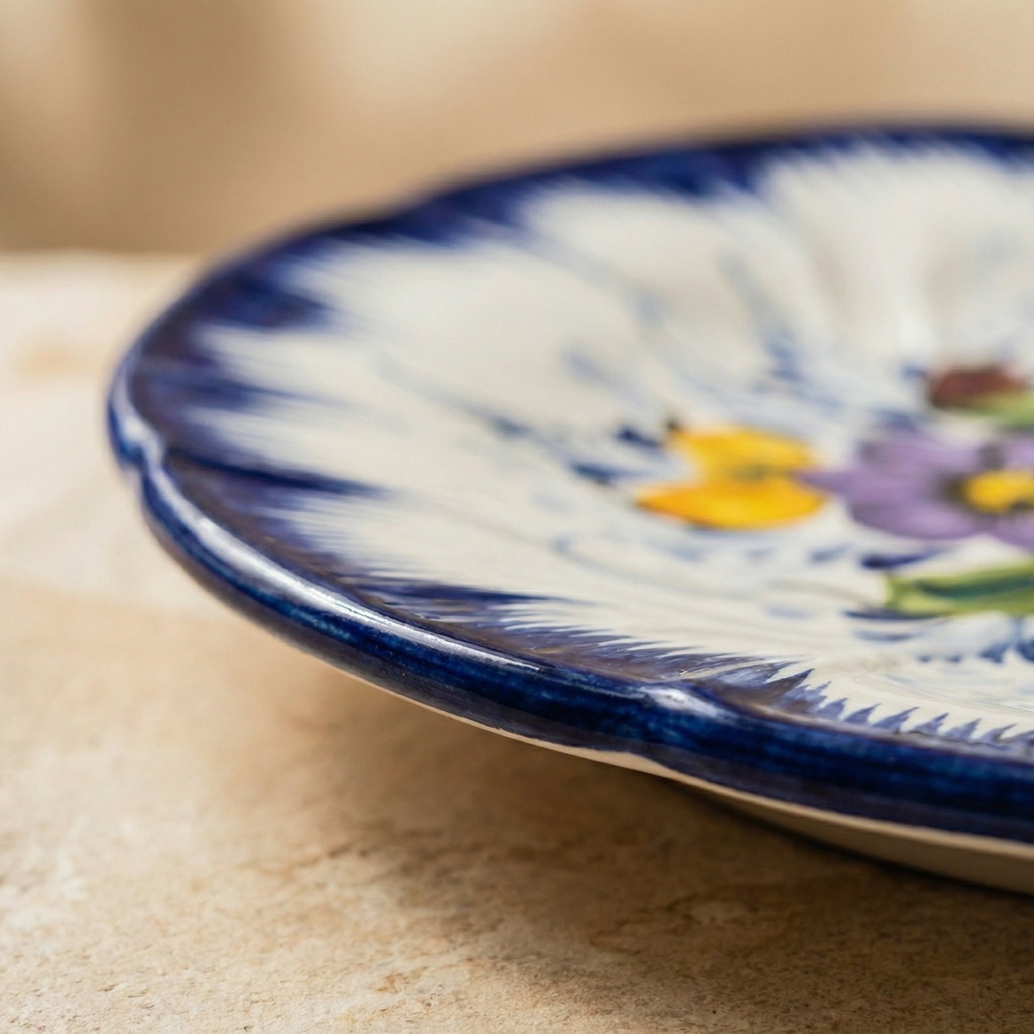 Dinner Plate Portugal Flower 26 cm