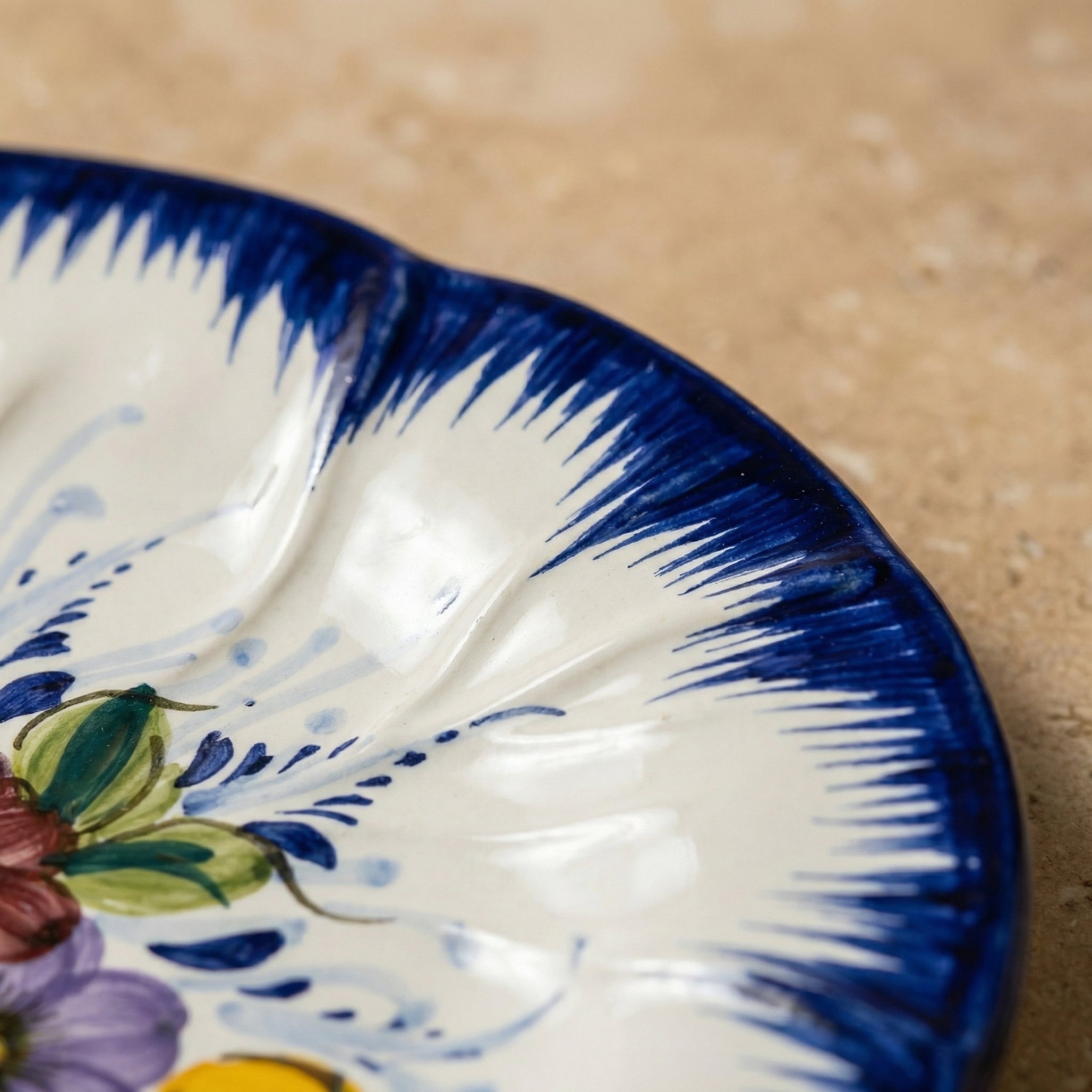 Dinner Plate Portugal Flower 26 cm