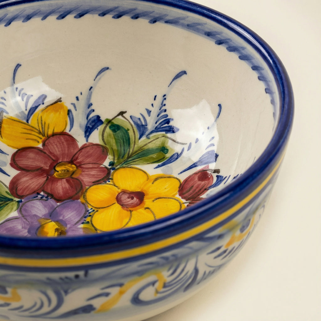 Bol moyen Portugal Fleur 17 cm 