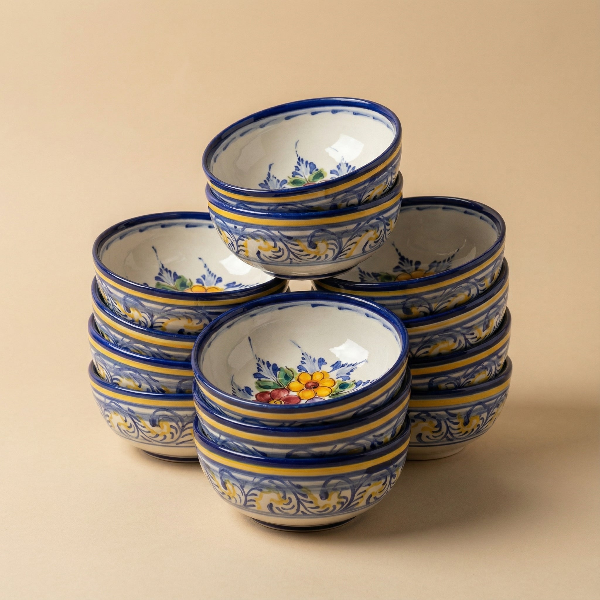 Small Bowl Portugal Flower 14 cm