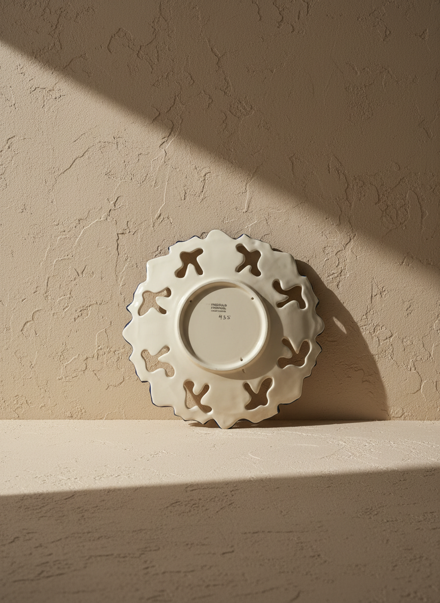 Assiette murale décorative Portugal Fleur 32 cm