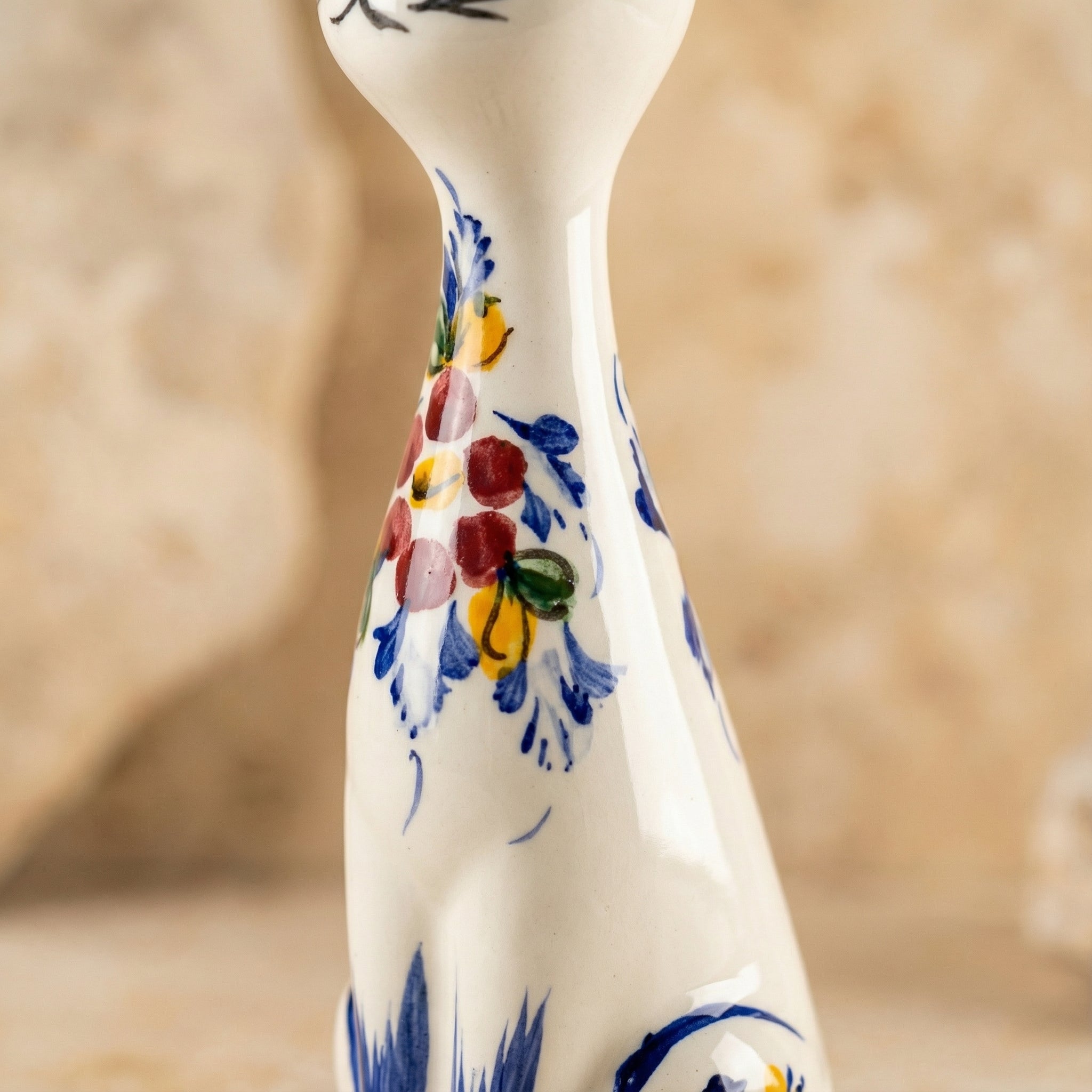 Figurine de chat Portugal Fleur 
