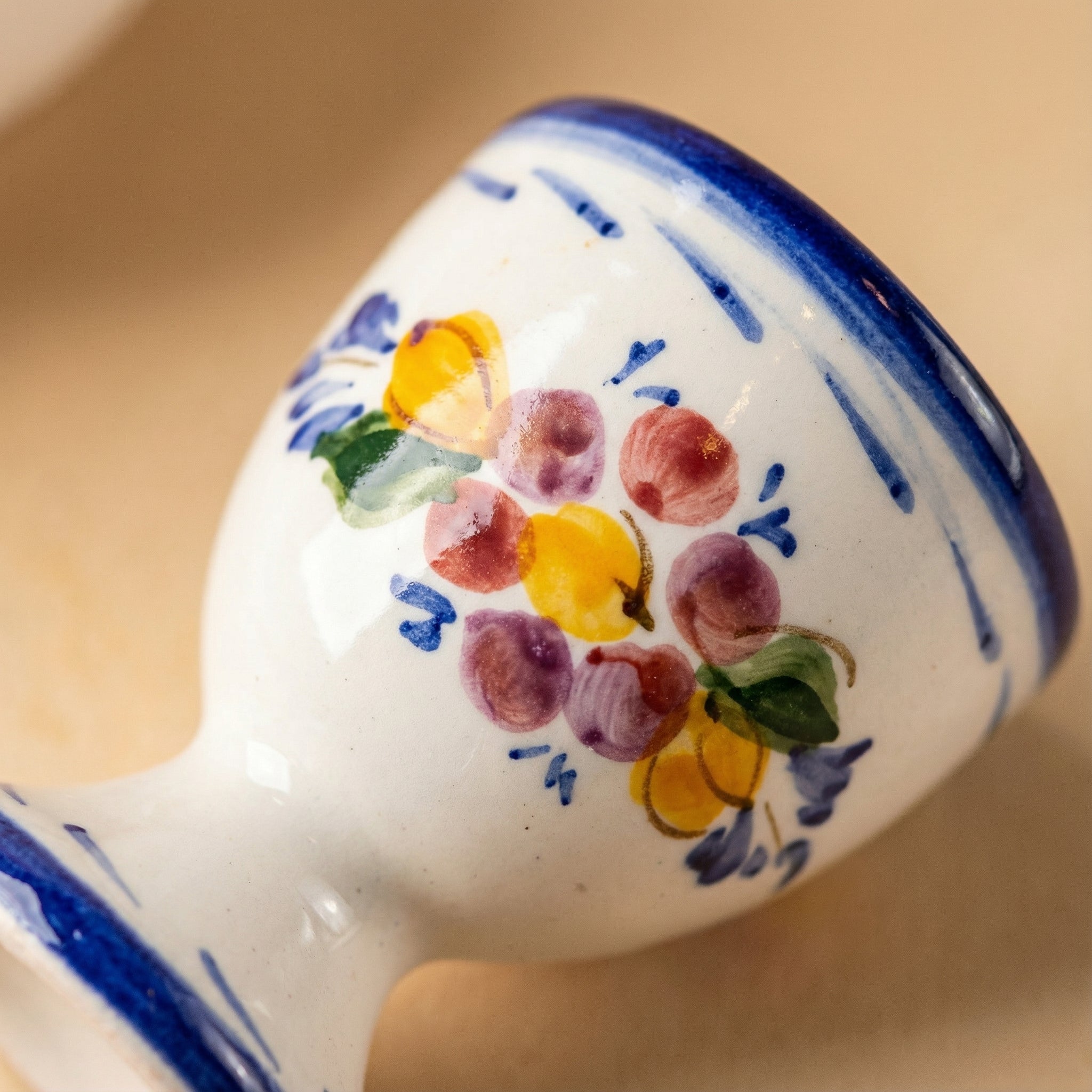 Egg Cup Portugal Flower