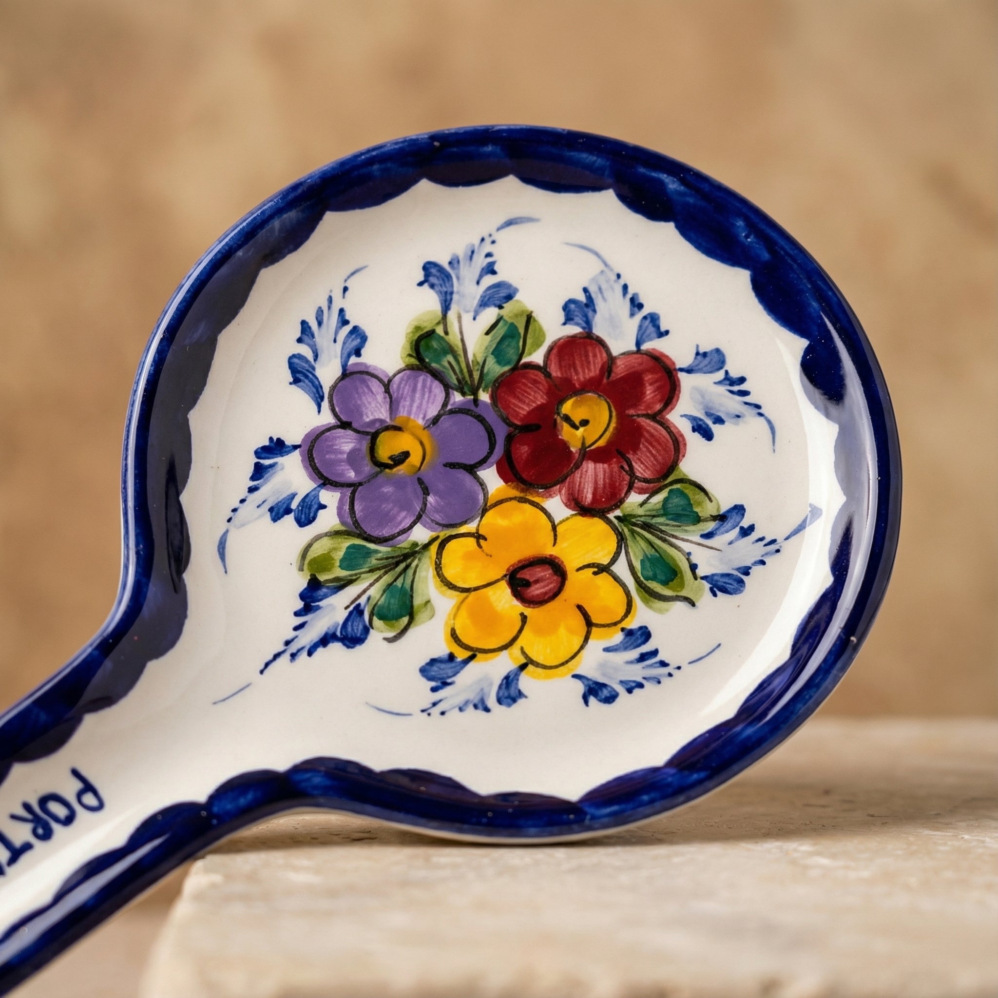 Spoon Rest Large Portugal Flower