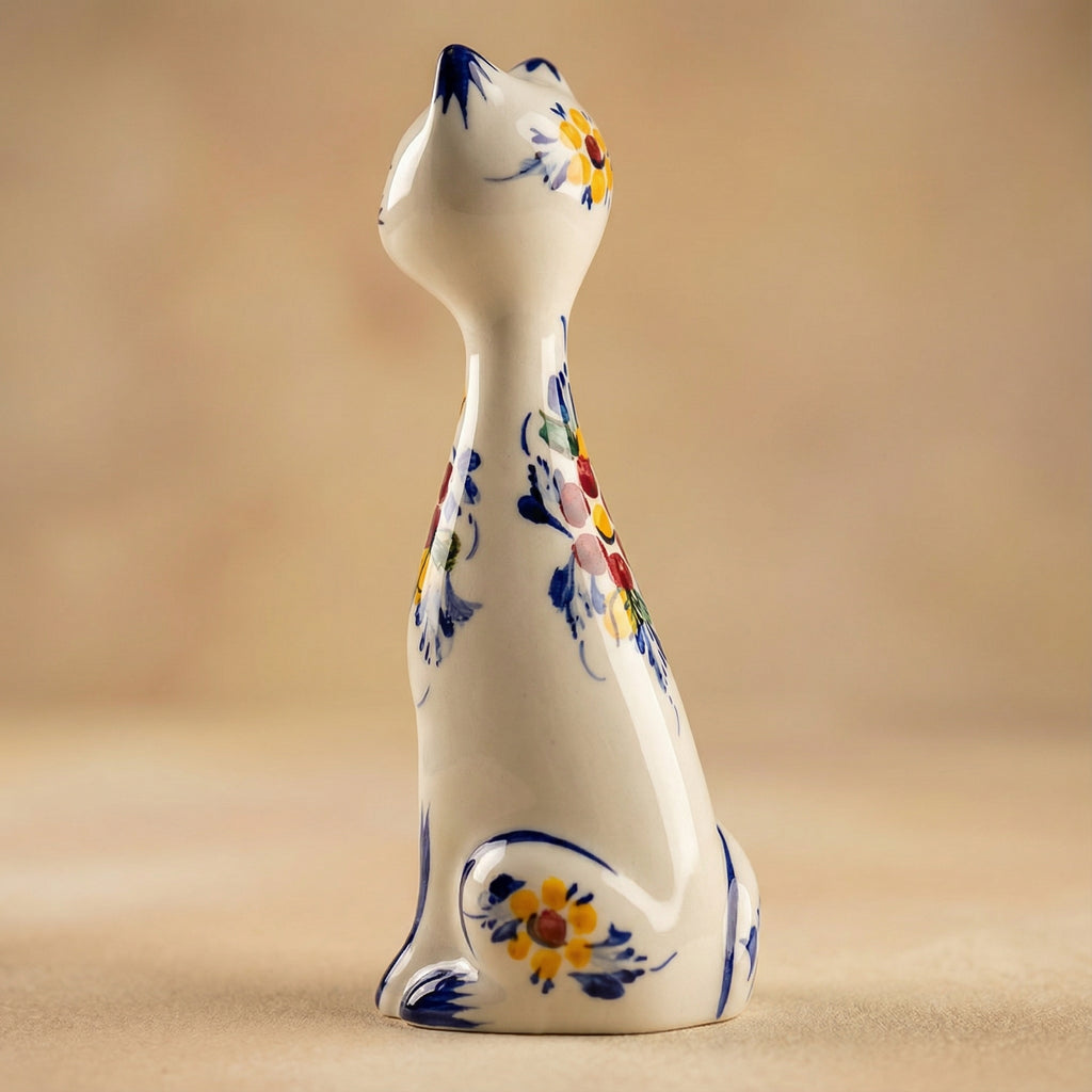 Figurine de chat Portugal Fleur 
