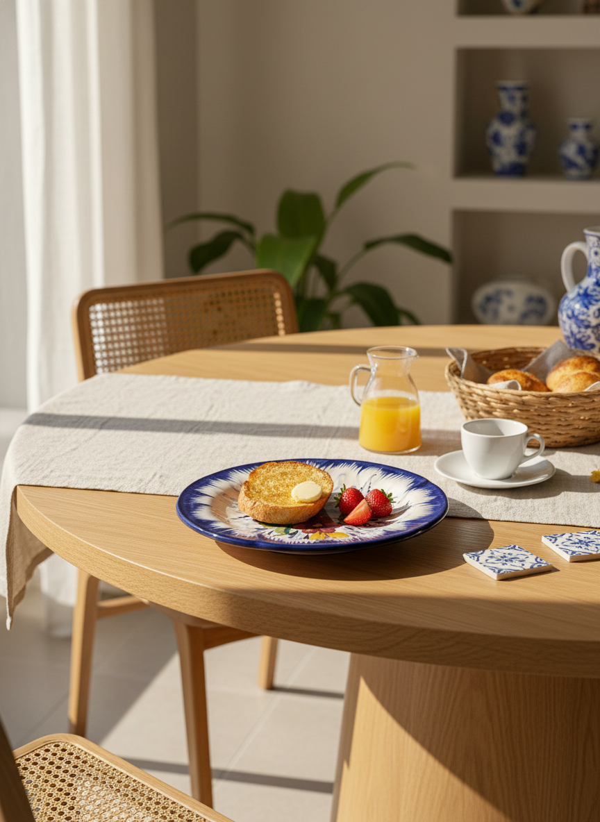 Dinner Plate Portugal Flower 26 cm