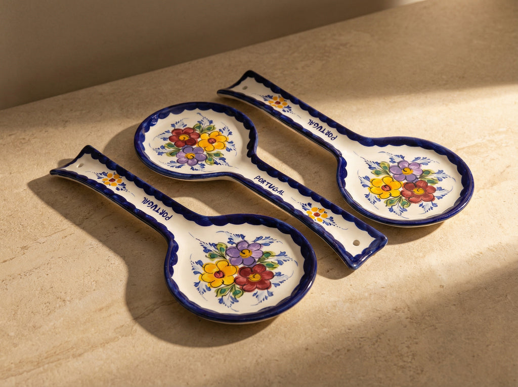 Repose-cuillère Grand Portugal Fleur 