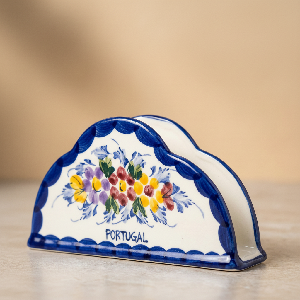 Napkin Holder Portugal Flower