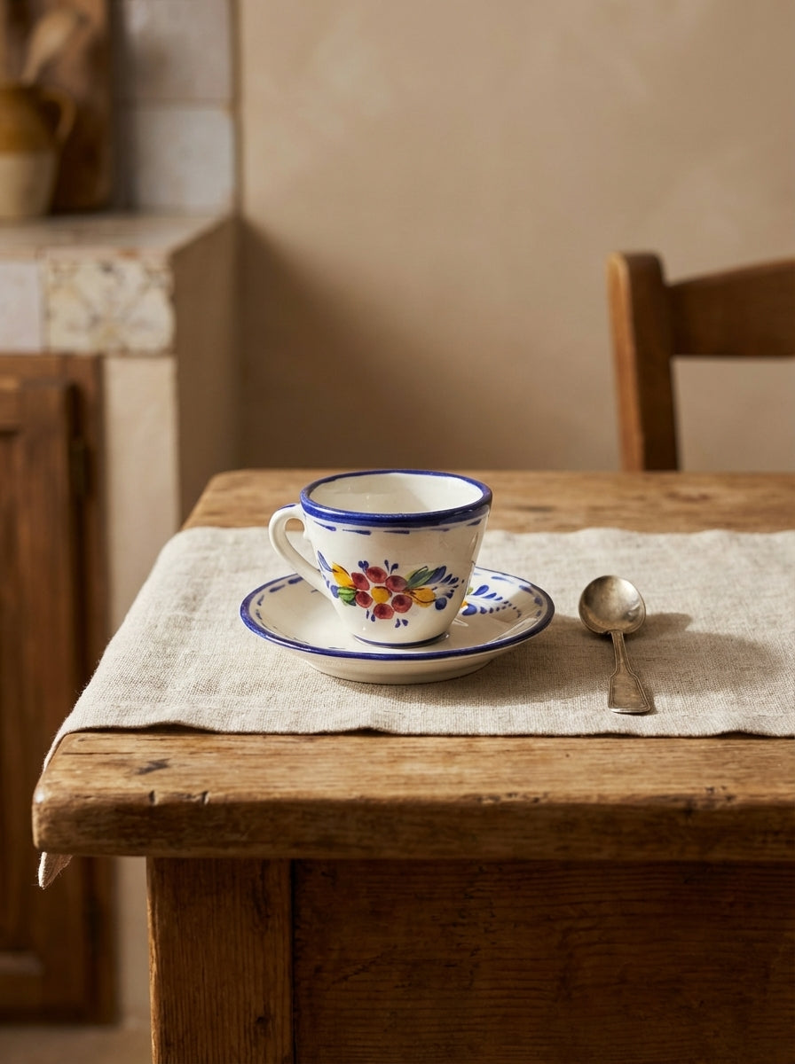 Petit-déjeuner du Portugal avec fleurs 
