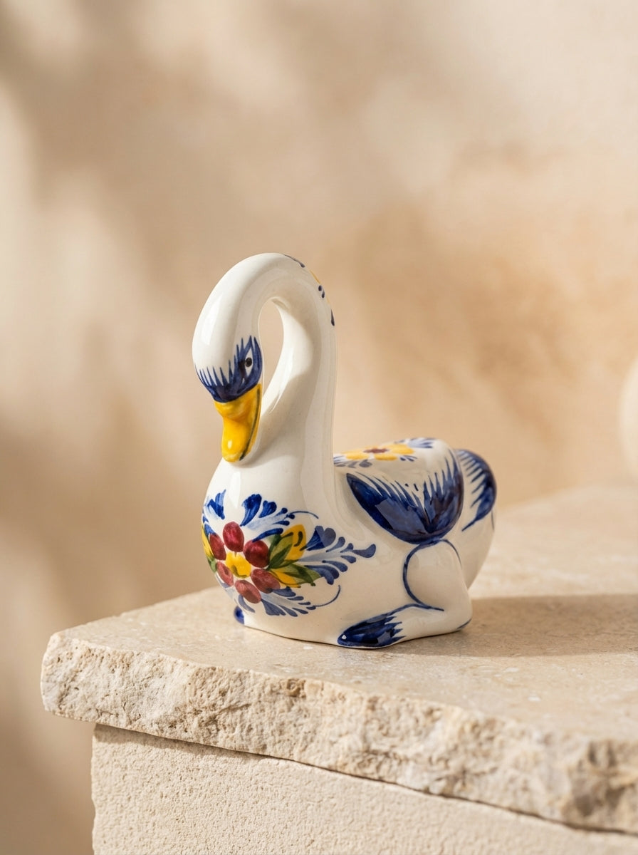 Figurine d'oie Portugal Fleur 