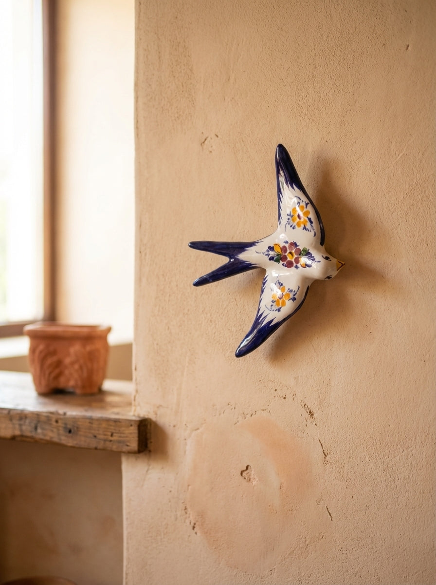 Décoration murale Hirondelle Portugal Fleur (2 tailles)