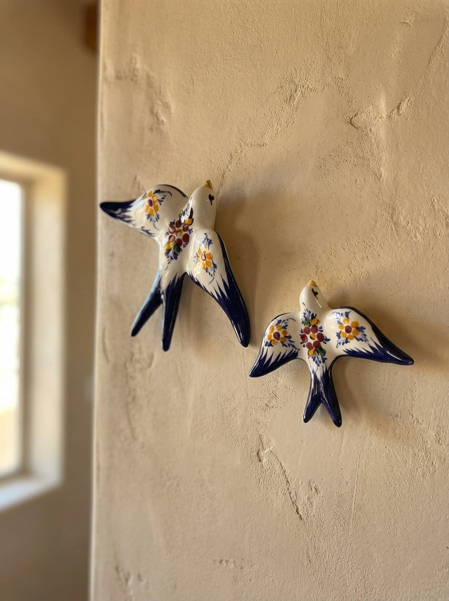 Décoration murale Hirondelle Portugal Fleur (2 tailles)