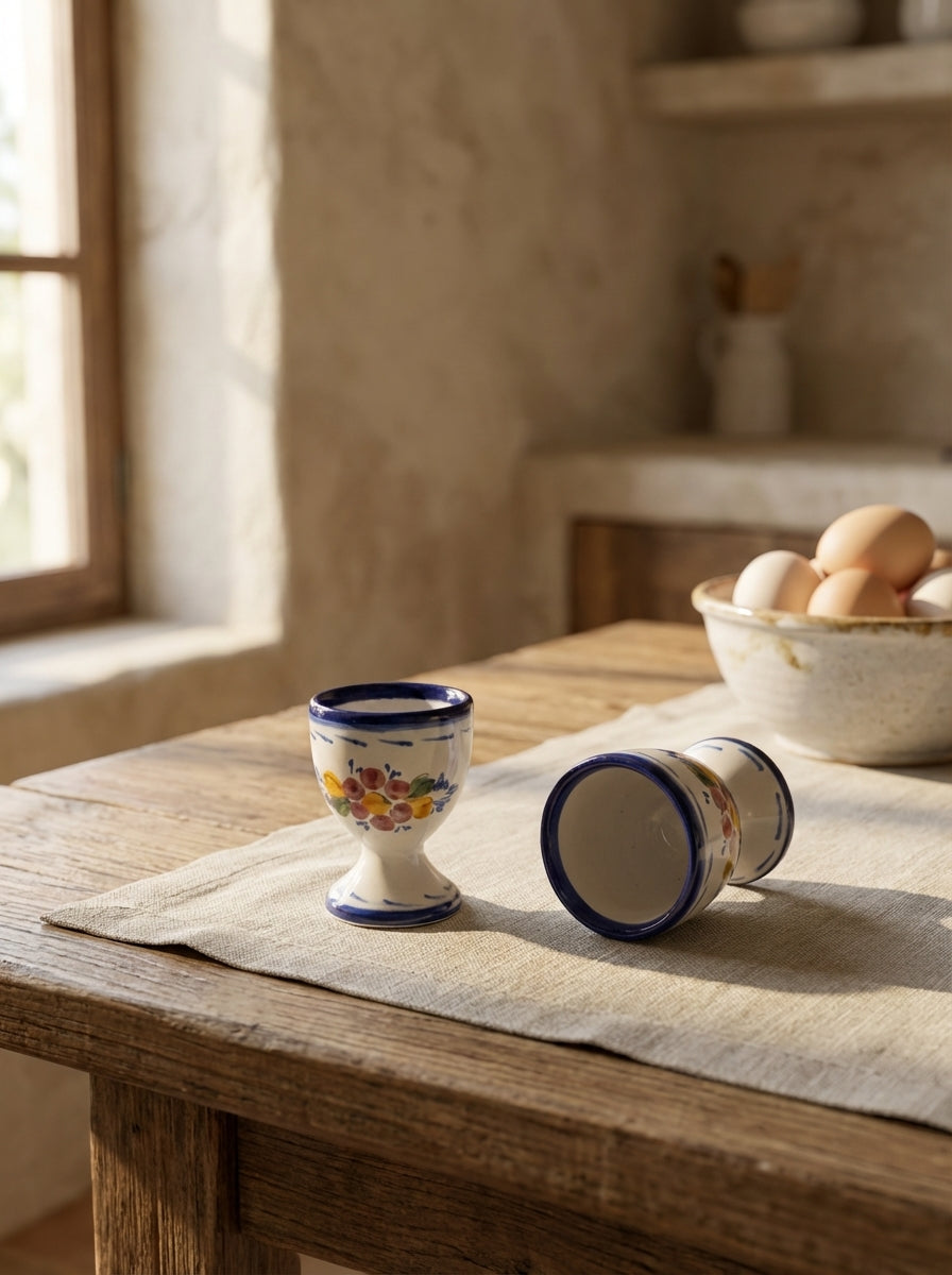 Egg Cup Portugal Flower