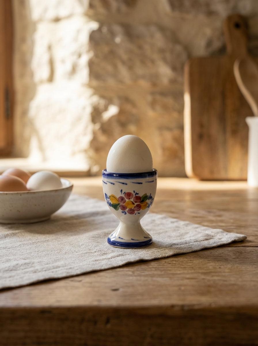 Egg Cup Portugal Flower