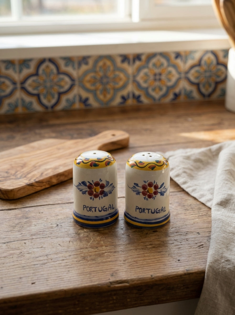 Salt & Pepper Set Portugal Flower