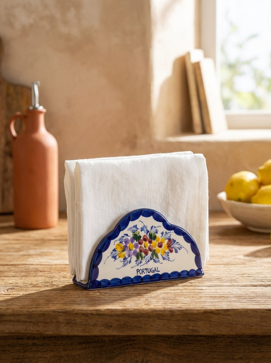 Napkin Holder Portugal Flower