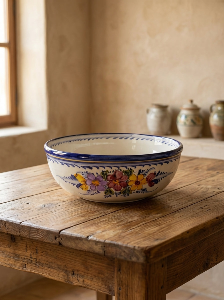 Large Bowl Portugal Flower 27 cm