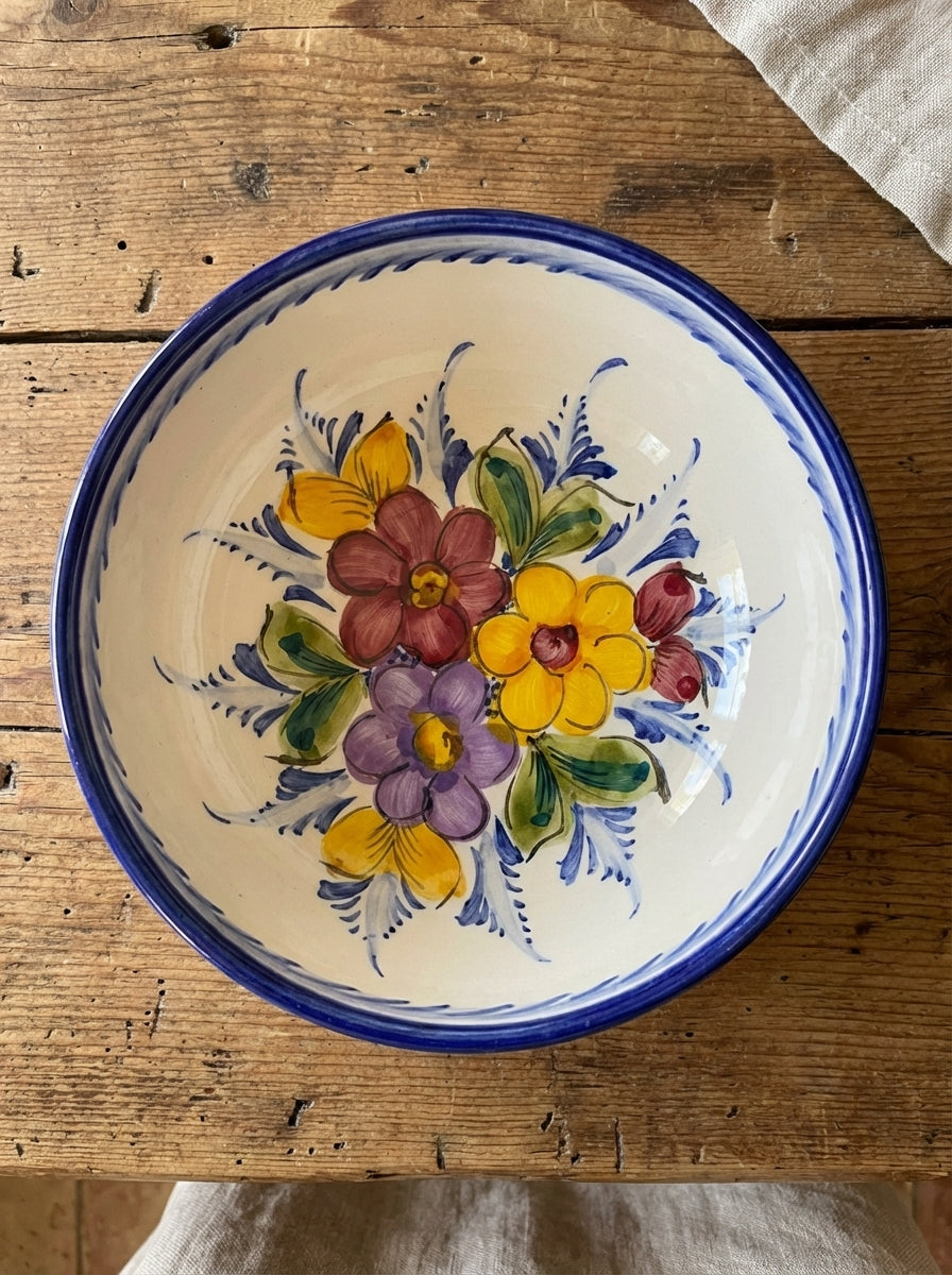 Bol moyen Portugal Fleur 17 cm 