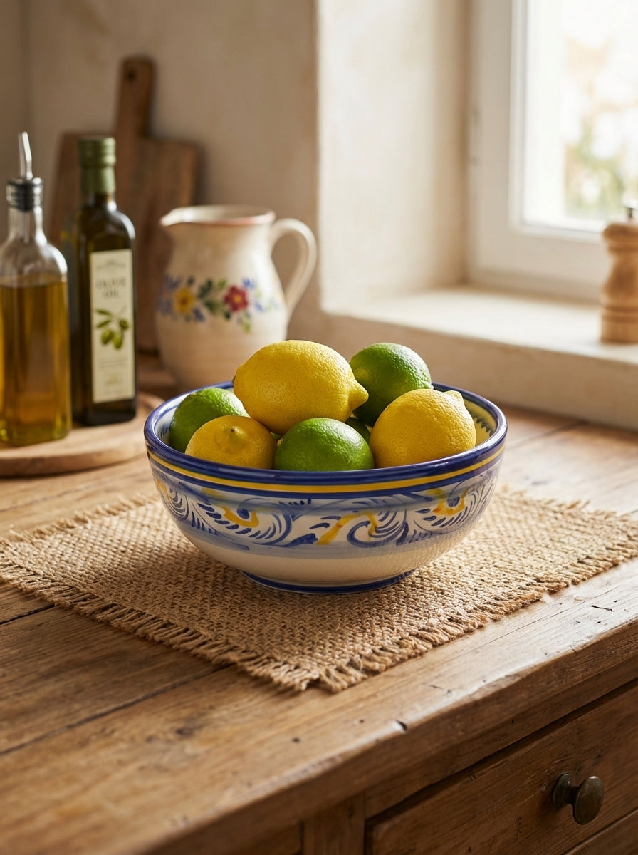 Bol moyen Portugal Fleur 17 cm 