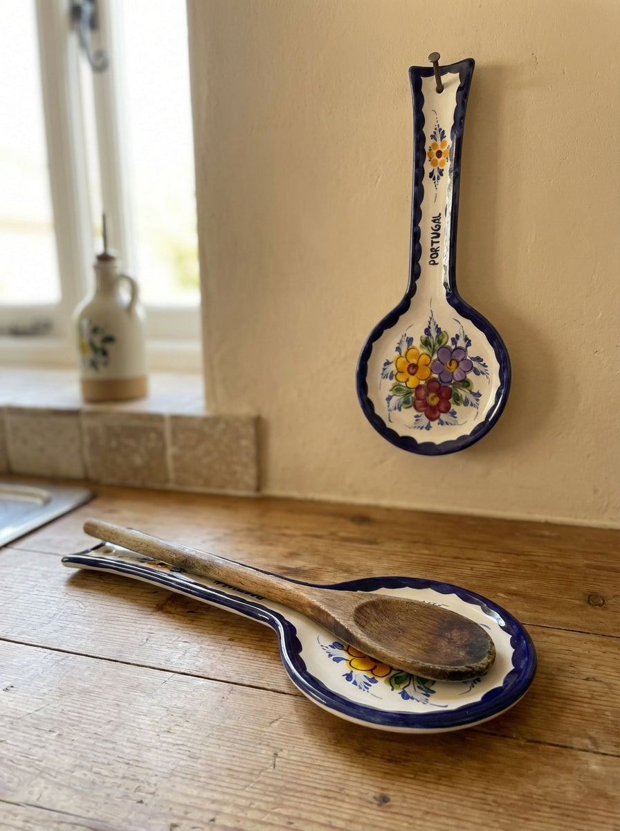 Repose-cuillère Grand Portugal Fleur 