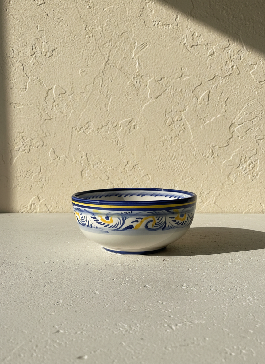 Bol moyen Portugal Fleur 17 cm 