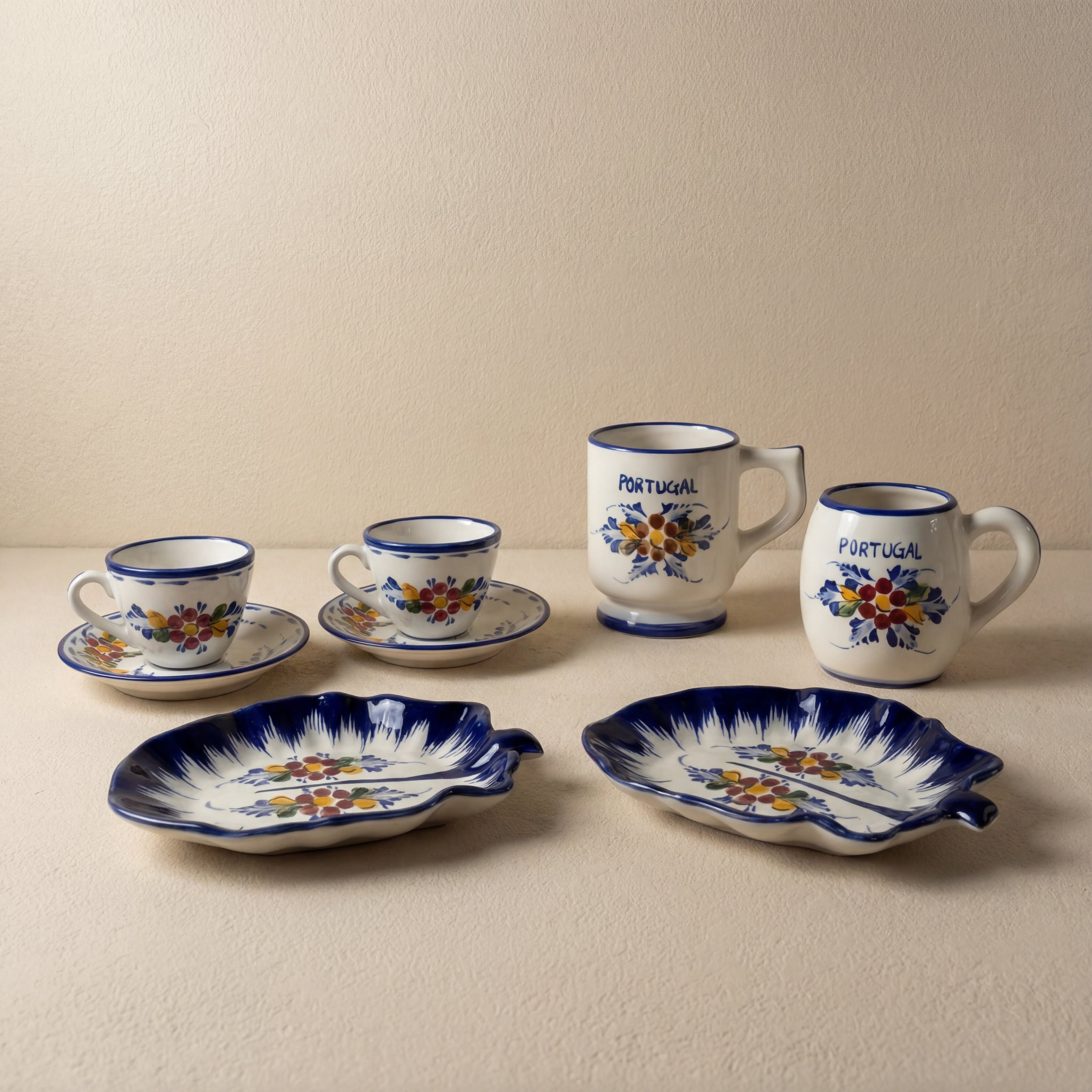 Petit-déjeuner du Portugal avec fleurs 