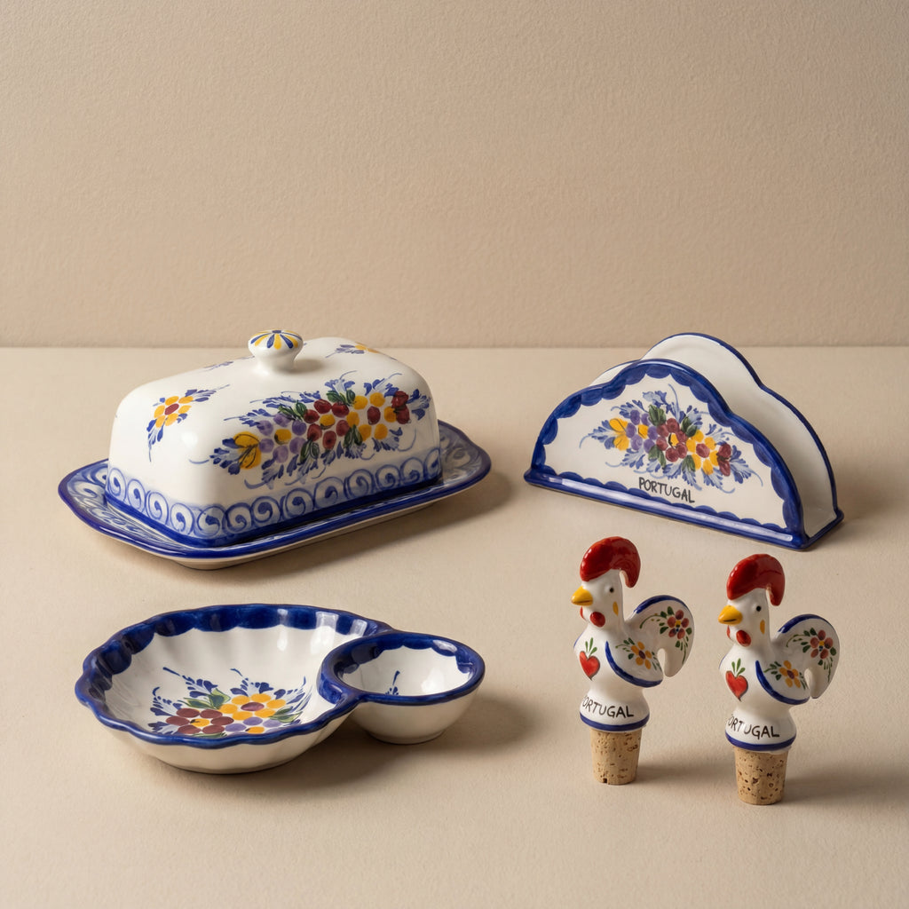 Ensemble d'essentiels de cuisine Portugal Flowers