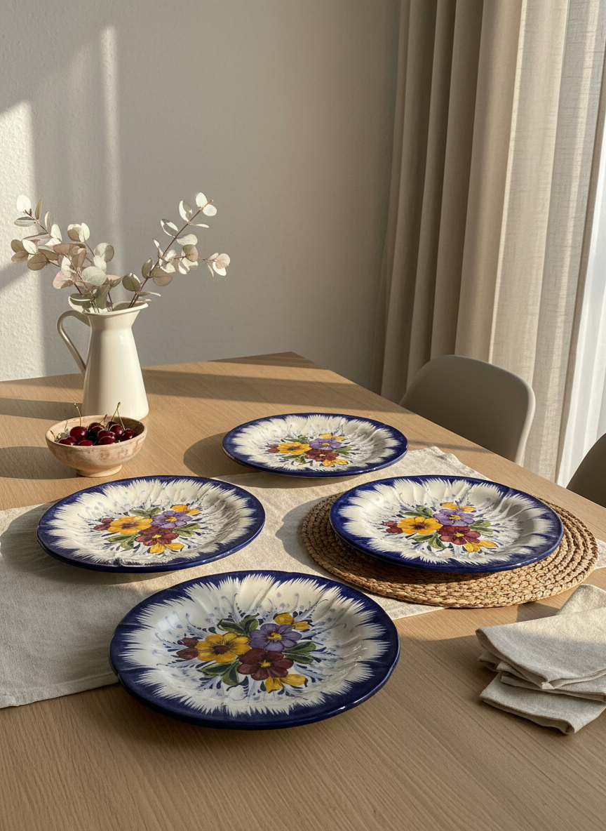Dinner Plate Portugal Flower 26 cm