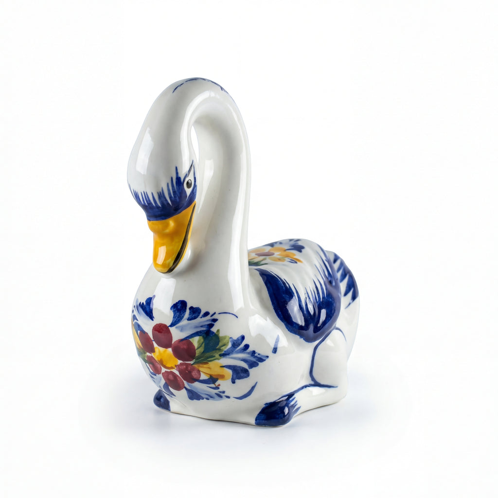 Goose Figurine Portugal Flower