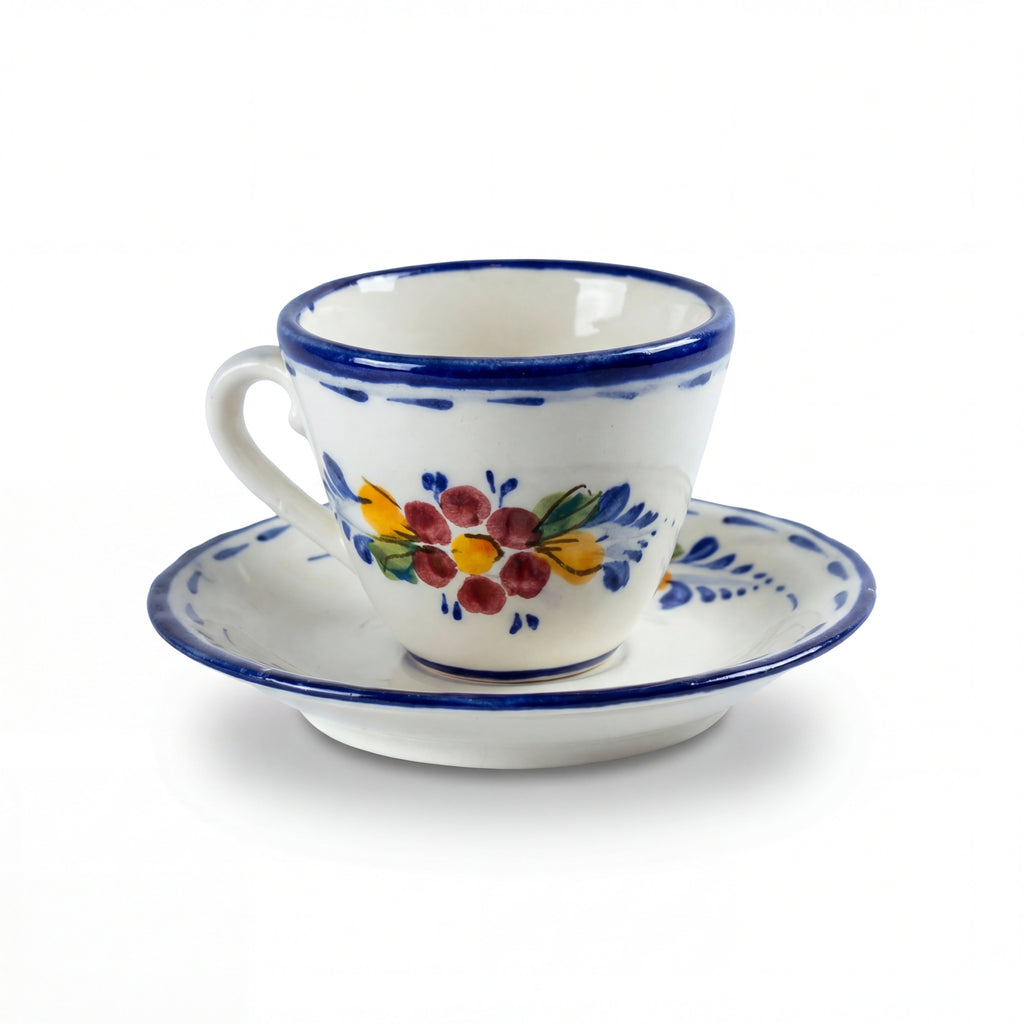 Teacup & Saucer Portugal Flower