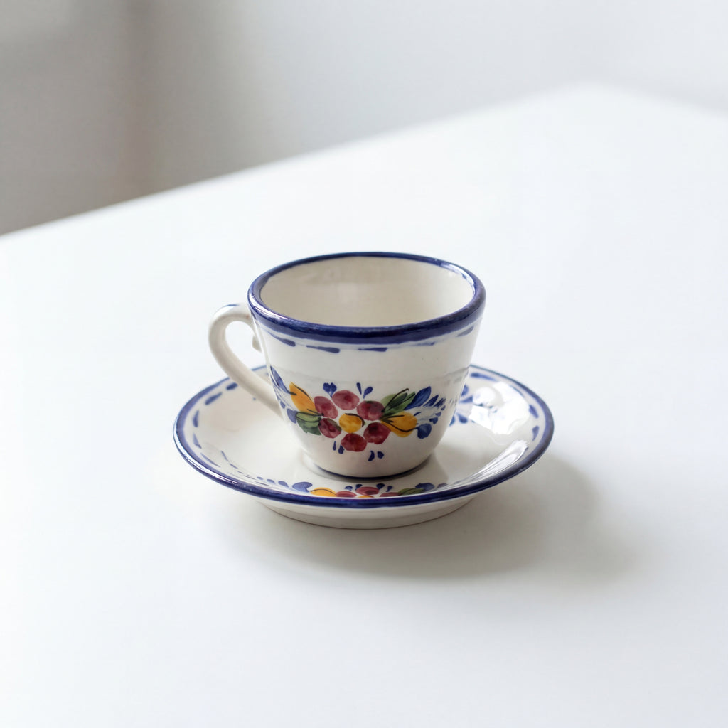 Teacup & Saucer Portugal Flower