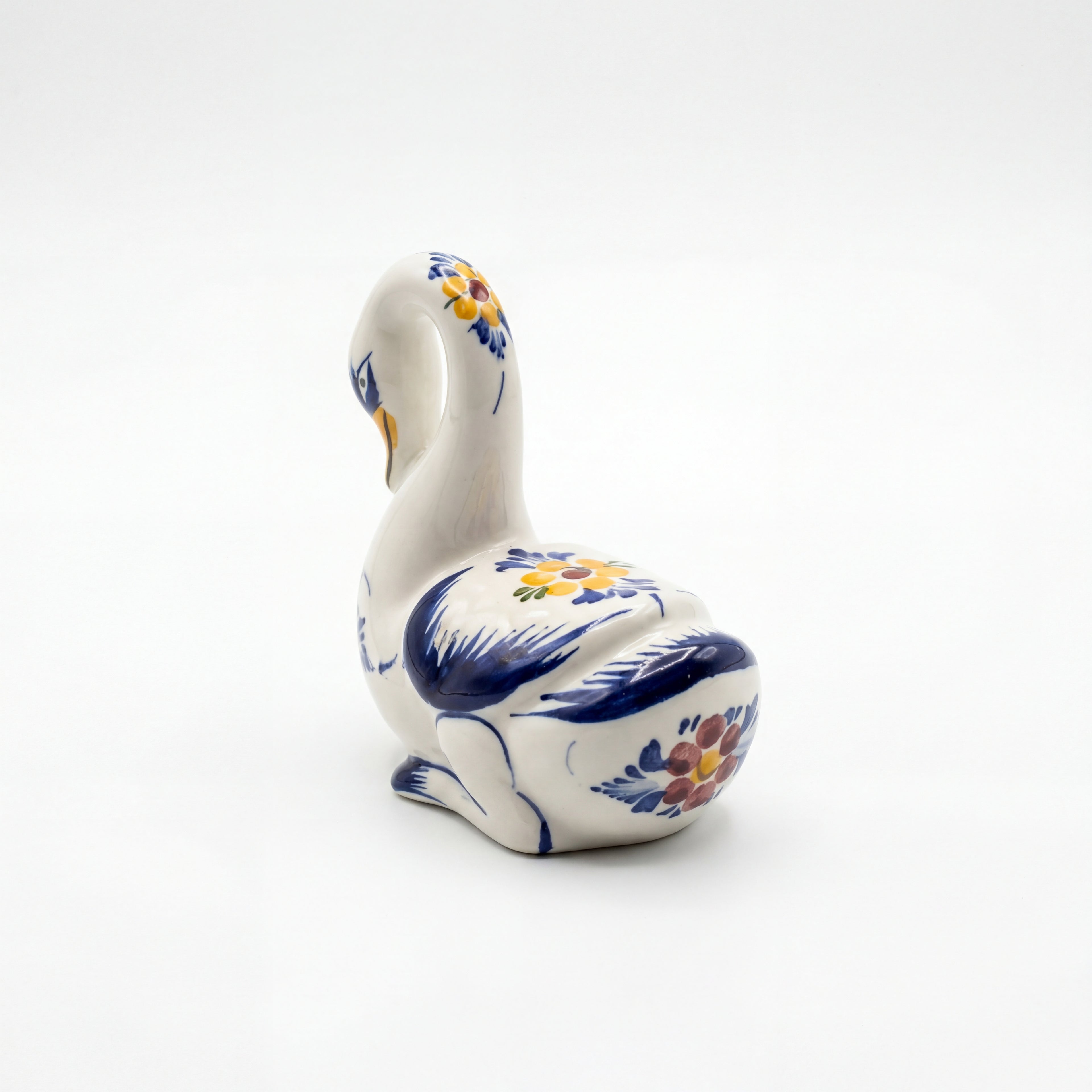 Goose Figurine Portugal Flower