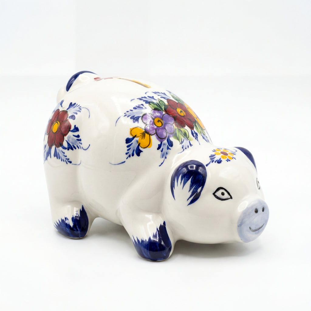 Piggy Bank Portugal Flower
