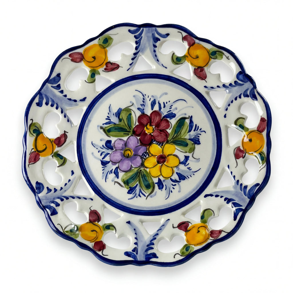 Decorative Plate Portugal Flower 18 cm